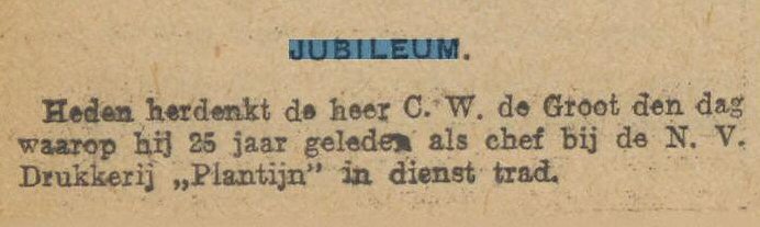 Krantenbericht 25j jubileum